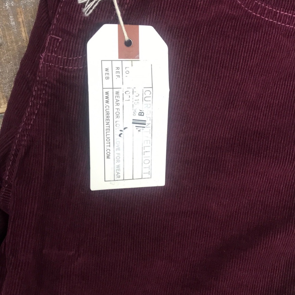 Current Eiliott NWT “The Stiletto” Cord Jeans. - Picture 3 of 4